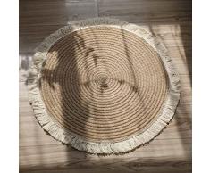 Tappeto a mano Wovem, durevole eco naturale juta, tappetino antiscivolo per soggiorno, camera da letto, cucina, patio, giardino, casa, pavimento