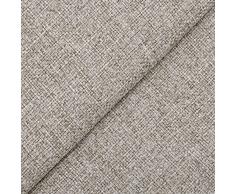 DESHOME Penelope 10 metri - Tessuto al Metro Idrorepellente stoffa resistente per divani, cuscini, tappezzeria (Grigio seta)