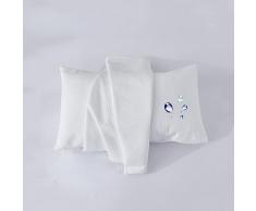 Federa impermeabile, federa a busta, strato daria, antipolvere, realizzata in microfibra, tinta unita (bianco, 50 x 90 cm)