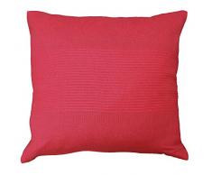 Nuances du Monde 3006674 - Federa per Cuscino in poliestere, 40 x 40 x 40 cm, Rosso
