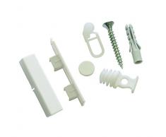 GARDINIA Aste per tende, Set completo con 2 binari di scorrimento, incl. materiale di fissaggio, 2 x 120 cm, bianco