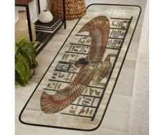 Tappeto da cucina Antico Egitto, Tappeto Antico Egitto, Tappeto Antico Egitto, Tappeto Antiscivolo per Ingresso, Sala da Pranzo, Soggiorno, 183 x 61 cm