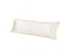 Tinta unita lusso seta corpo completo lungo federa copertura federa antipolvere 48x120 cm / 150 cm-bianco 48x150 cm