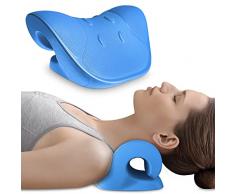 Cervicale, Cervicale collo rimedi, Trazione cervicale, Neckflexi,Neck cloud,cuscino ergonomico per sollievo dal dolore al collo (Blu)