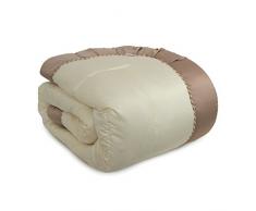 Renato Balestra Trapunta MOD. Ludovica piumone Matrimoniale - Panna e Fango Q733