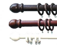 Scorritenda legno a strappo Ø mm. 23 Ciliegio - cm. 160