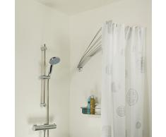 SEALSKIN Umbrella Tenda da Doccia, Acciaio Inossidabile, Cromato, 80 x 155 x 5 cm