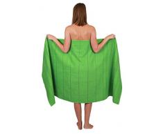 Betz Premium XXL Asciugamano - Telo Mare Grande - Asciugamano Sauna in 100% Cotone - Telo Mare - 90x180 cm Lines - Verde