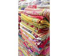 5 pezzi mix Lot of Indian tribal kantha Quilts vintage Cotton Bed cover throw Old Sari assortiti patch kantha trapunta letto copre l intera vendita coperta My Crafts