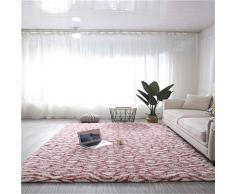 Hiser Shaggy Tappeto per Soggiorno, Moderno Soffice Peloso Ultra Molle Antiscivolo Tappeti Moquette per Interni Divano Camera da Letto Bambino Cameretta (Rosa,140x200cm)