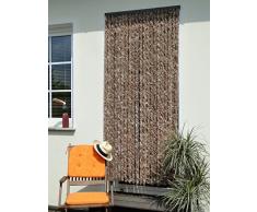 Tenda per porta in ciniglia, 100 x 200 cm, colore: marrone