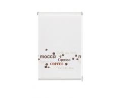 Gardinia 30936 Easyfix - Tenda avvolgibile decorativa, 100 x 150 cm, montaggio tramite ganci e zone adesive, decorazione: caffè