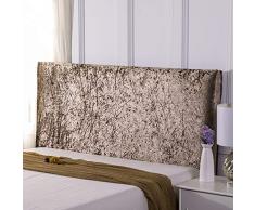 Copri Testata Letto Matrimoniale Bianco/Nero Elastica Copertura Per Testiera Per Letto, Copritestiera Letto, Antipolvere Protezione Copertura Cotone Addensare Antigraffio Cuscino,A-200X75CM