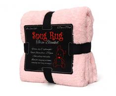 Snug Rug Coperta Divano Coperta Plaid Morbida Sherpa Edizione Speciale Coperta in Pile Morbidissimo Pregiato 127 x 178 cm (Rosa)