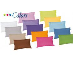 Federa coppia ARGENTO tinta unita Caleffi Colors