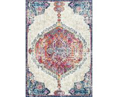 nuLOOM, Tappeto Vintage, Sintetico, Multicolore, Sintetico, Multi-Colour, 122 x 183 cm