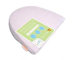 PEKITAS - Cuscino antireflusso, cuscino addominale inclinato, cuneo, 33 x 25 cm, per gravidanza, colore bianco