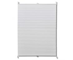 vidaXL Tenda Plissè 60x150 cm Bianca Tessuto Crepe Tendaggio Tenda Plissettata