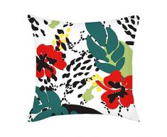 emlovosy Federa per cuscino antipolvere traspirante in poliestere con stampa floreale per soggiorno