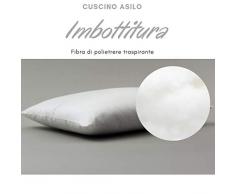 Babysanity® Soffice Cuscino Infanzia asilo Neonato Bambino lettino Culla Fodera Cotone Anallergico Morbida Fibra Poliestere Lavabile Certificato Made in Italy 100% Modello Cuscino Asilo