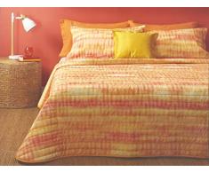 Zucchi Copriletto Trapuntato Primavera Estate Trapuntino Letto Double Face Puro Cotone Soffice Imbottitura (Solana O1, Singolo Una piazza)