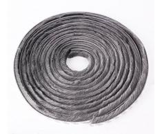 Bulk Hardware BH04955 Striscia Sigillante Autoadesiva Paraspifferi, Para-Polvere, Impermeabile, 10 mm x 5 m, Bianco