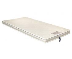 Materassino Topper in lattice superiore da 8 cm dalla Yanis Dunlop che funge da coprimaterasso, Lattice, White, Double 135x190cm