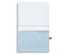 Babys Only 130912 - Set biancheria da letto per bambini, con copripiumino a motivo intrecciato e tinta unita, federa inclusa, 100 x 135 cm