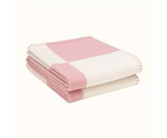 SUYGGCK Coperta Scialle Morbida per Lettere allUncinetto per Lettere per Letto Inverno Divano Caldo Coperta-Pink,135 * 170Cm