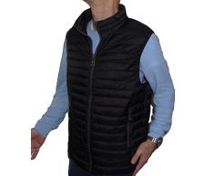 Fantasy Gilè Piumino Leggero Ecologico 100 grammi senza manica Uomo (XL, Nero)