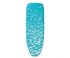 Vileda Comfort Plus Telo da Stiro, Copriasse da Stiro Universale, Triplo Strato di Cotone, Mollettone e Spugna Assorbente, Blu, 130 x 40 cm