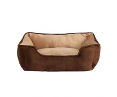 dibea Letto cani 2 in 1 cuscino cani cestino cani dimensione (S) 60x50 cm marrone/beige