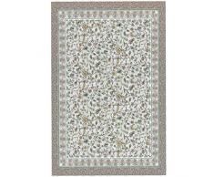 GABEL - Collezione Segreti - Plaid Imbottito Stampato con Tecnica Digitale su Caldo e Morbido Tessuto Felpato in Puro Cotone 100 % con Finissaggio Mano Pesca - Motivo Piazzato - PETALO (Avorio)