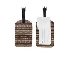 FANTAZIO - Targhetta da viaggio con motivo a tappeto africano