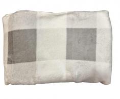 Morbida Coperta Plaid in Pile Singolo Matrimoniale Una Piazza e Mezza Fantasia Cuori IRGE (Singolo 130x160cm, Grigio)