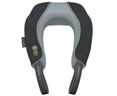 Medisana NM 866 Massaggiatore Vibrante per il Collo con Funzione di Riscaldamento, Massaggio Vibrante a 2 Stadi per il Collo e le Spalle, Cuscino per il Collo a Batteria per la Casa, lUfficio