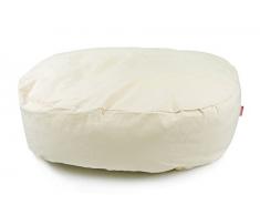 Merrymama - Poltroncina Sacco Ergonomica Neonato Imbottita in Microgranuli di Polistirene, Ecrù