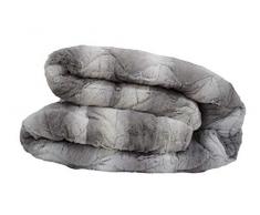 Trapunta PIUMONE Matrimoniale 260X260 Eco Pelliccia Calda E Morbida (GRIGIO1)