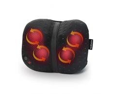medisana CL 300 Cuscino da massaggio Shiatsu con funzione di calore, regolazione ergonomica individuale per la schiena con 4 teste di massaggio per spalle, schiena, gambe e collo