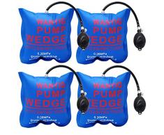 WANYI 4 Pezzi Pompa ad Aria per Finestrini, Cuscino Cuneo Cuscino Sollevatore Pneumatico Gonfiabile Portatile Montaggio Porte Finestre Riparazione Auto