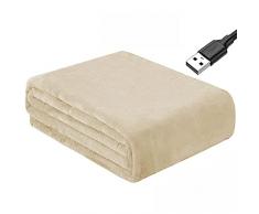 Autunno e Inverno Autunno e Inverno Coperta Elettrica USB Riscaldata Scialle Caldo e Patchwork Elettrico Ultra Morbida Flanella Mantella Riscaldata Scialle Caldo per Auto Ufficio Divano Sedia