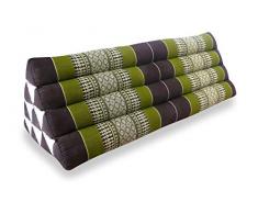 livasia | Cuscino Triangolare thailandese Largo | Sostegno di Schiena e nuca | Cuscino per Lettura o Televisione o Relax