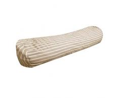 laurentmortreux 3439 - Cuscino cilindrico grande, 140 cm, colore: Marrone