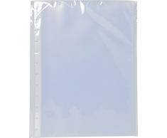 Exacompta 86001e – 10 Custodie per le cartelle di ricambio federe con anelli, A4, trasparente