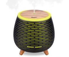 Mini Diffusore di Oli Essenziali 90 ML, CkeyiN Umidificatore ad Ultrasuoni con Luce a 7 Colori, 2 modalità Nebbia, Diffusore di Aromi per Camera da Letto, Studio e Yoga.