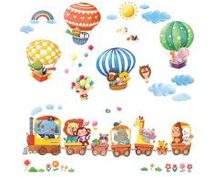 Decowall DA-1406 Animal Viaggio Wall Stickers