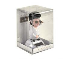 Puckator FF45 - Soprammobile alimentato ad energia solare, motivo Elvis, 6 x 5 x 10 cm