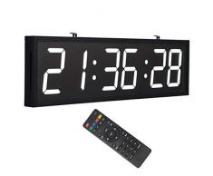 A32 Wall Clock Orologio elettronico a LED a Grande Schermo Che può Essere utilizzato in fabbriche/Palestra/spazi pubblici aeroportuali, Orologio da Parete Digitale telecomandato