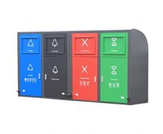 Pattumiera Pattumiera da esterno Sortante for esterni Cestino della spazzatura della spazzatura di grandi dimensioni della spazzatura di acciaio della grande capacità del contenitore di rifiuti del co