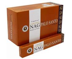 Golden Vijayshree Palo Santo - Bastoncini di incenso, confezione completa della gamma Premium Masala, lavorati con oli, resine e profumi naturali